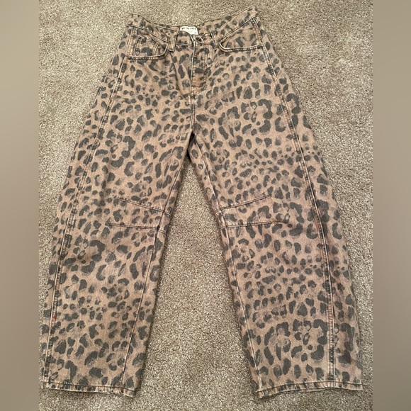 We The Free Leopard Print Flare Jeans - Picture 5 of 6